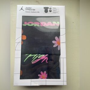 Jordan Black and Neon baby onsie Set